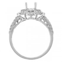 1.35ct 18k White Gold Diamiond Semi-mount Ring
