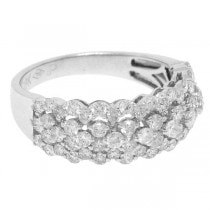 1.37ct 18k White Gold Diamond Lady's Ring