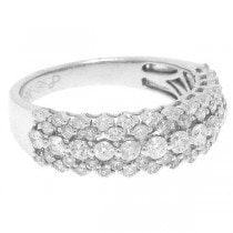 0.98ct 18k White Gold Diamond Lady's Ring
