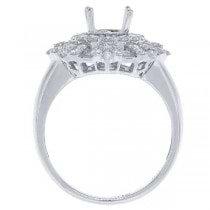 1.32ct 18k White Gold Diamond Semi-mount Ring