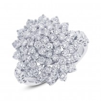 2.81ct 18k White Gold Diamond Lady's Ring
