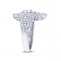 2.80ct 18k White Gold Diamond Lady's Ring