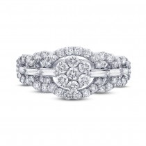 1.08ct 18k White Gold Diamond Lady's Ring