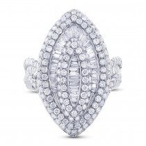 2.31ct 18k White Gold Diamond Lady's Ring