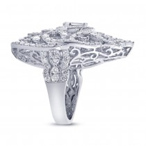 5.03ct 18k White Gold Diamond Lady's Ring