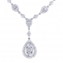 4.91ct 18k White Gold Diamond Necklace