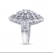 5.36ct 18k White Gold Diamond Lady's Ring