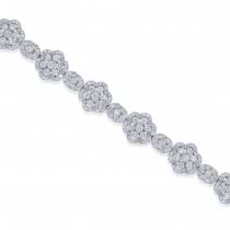 7.48ct 18k White Gold Diamond Lady's Bracelet