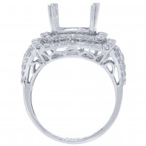 1.56ct 14k White Gold Diamond Semi-mount Ring