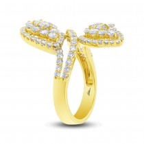 2.44ct 18k Yellow Gold Diamond Lady's Ring