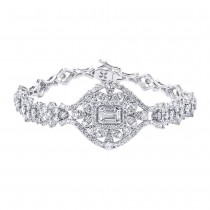6.19ct 18k White Gold Diamond Lady's Bracelet
