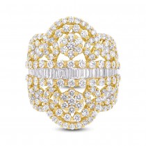 3.63ct 18k Yellow Gold Diamond Lady's Ring