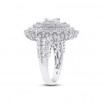 3.40ct 18k White Gold Diamond Lady's Ring