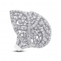 5.13ct 18k White Gold Diamond Lady's Ring