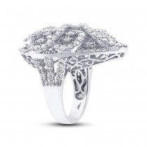 5.13ct 18k White Gold Diamond Lady's Ring