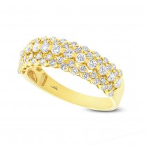 0.98ct 18k Yellow Gold Diamond Lady's Ring