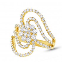 1.83ct 18k Yellow Gold Diamond Lady's Ring