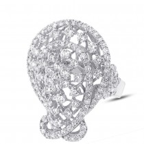 4.28ct 18k White Gold Diamond Lady's Ring