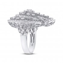 4.28ct 18k White Gold Diamond Lady's Ring