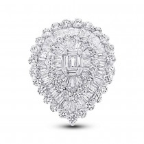 4.83ct 18k White Gold Diamond Lady's Ring
