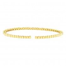 1.75ct 14k Yellow Gold Diamond Bangle Bracelet