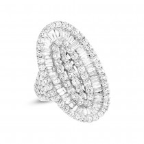 6.34ct 18k White Gold Diamond Lady's Ring