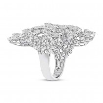 6.36ct 18k White Gold Diamond Lady's Ring