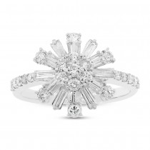 1.09ct 18k White Gold Diamond Baguette Lady's Ring