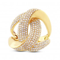 1.24ct 14k Yellow Gold Diamond Lady's Ring
