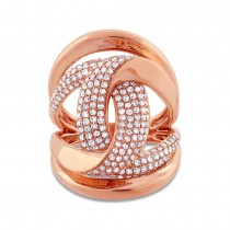 1.15ct 14k Rose Gold Diamond Lady's Ring