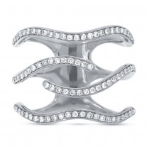 0.45ct 14k White Gold Diamond Lady's Ring Size 8