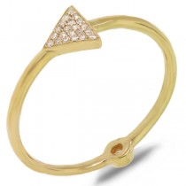 0.08ct 14k Yellow Gold Diamond Lady's Ring