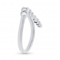 0.44ct 14k White Gold Diamond Lady's Ring Size 4.5