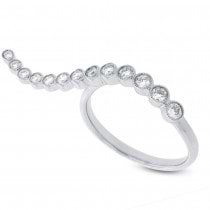 0.44ct 14k White Gold Diamond Lady's Ring Size 6