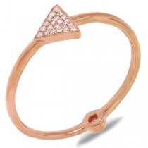 0.08ct 14k Rose Gold Diamond Lady's Ring