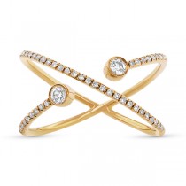0.24ct 14k Yellow Gold Diamond Lady's Ring Size 7