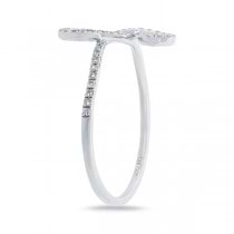 0.16ct 14k White Gold Diamond Lady's Ring Size 7