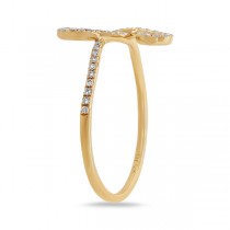 0.16ct 14k Yellow Gold Diamond Lady's Ring Size 7