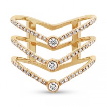 0.30ct 14k Yellow Gold Diamond Lady's Ring Size 6
