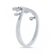 0.16ct 14k White Gold Diamond Lady's Ring Size 2