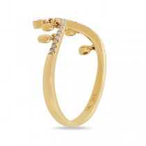 0.16ct 14k Yellow Gold Diamond Lady's Ring Size 2