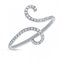 0.13ct 14k White Gold Diamond Lady's Ring Size 7