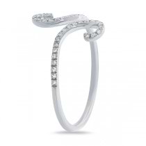 0.13ct 14k White Gold Diamond Lady's Ring Size 7