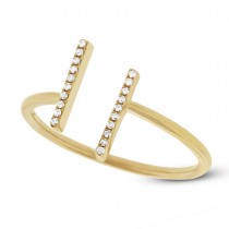 0.06ct 14k Yellow Gold Diamond Lady's Ring