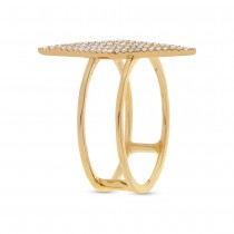 0.16ct 14k Yellow Gold Diamond Lady's Ring Size 6