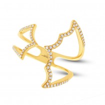 0.18ct 14k Yellow Gold Diamond Lady's Ring