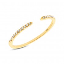 0.07ct 14k Yellow Gold Diamond Lady's Ring