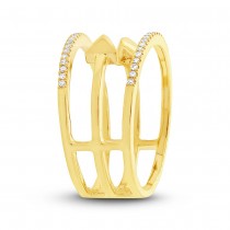 0.15ct 14k Yellow Gold Diamond Lady's Ring
