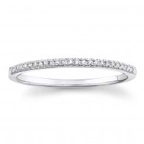 Diamond Accented Danity Band 14k White Gold (0.08ct)