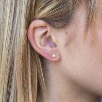 0.17ct 14k Rose Gold Diamond Stud Earrings